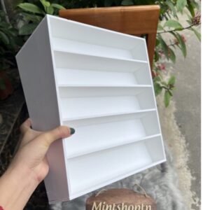 kệ trưng bày nước hoa dầu thơm hoặc kệ trưng bày sơn nail 5 tầng tiện dụng 31cm