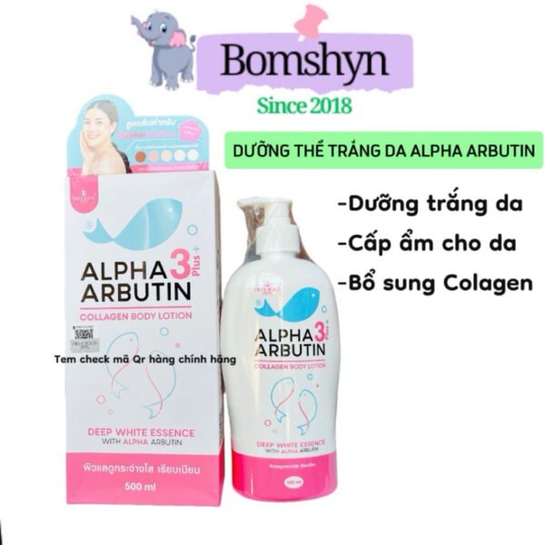 Lotion Sữa Dưỡng Thể Trắng da Alpha arbutin 3+ 500ml chuẩn Thái Lan