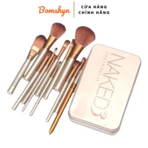 Bộ Cọ Trang Điểm Naked3 Gồm 12 Cây xiêu Sang