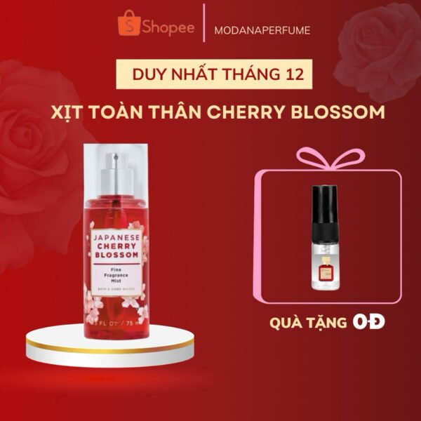 Xịt thơm toàn thân Bodymist chuẩn Mỹ Blossom cho nữ nhẹ nhàng thanh lịch dùng đi học