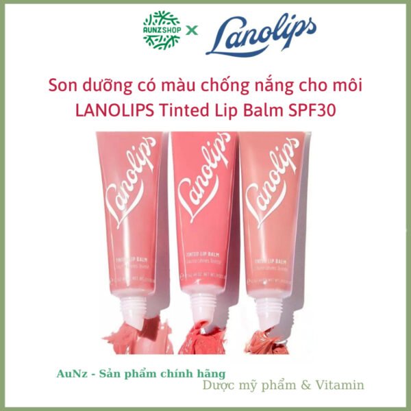 Son dưỡng có màu chống nắng cho môi LANOLIPS Tinted Lip Balm SPF30