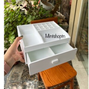 Khay đựng đồ makeup 25cm màu trắng siêu tiện dụng