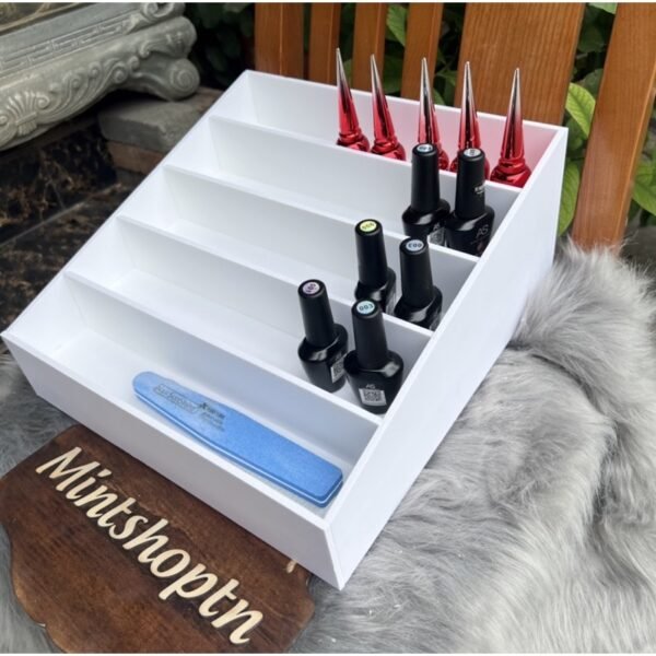 kệ trưng bày mỹ phẩm phân tầng 31cm , khay trưng bày sơn móng nail và son , kệ trưng bày nước hoa