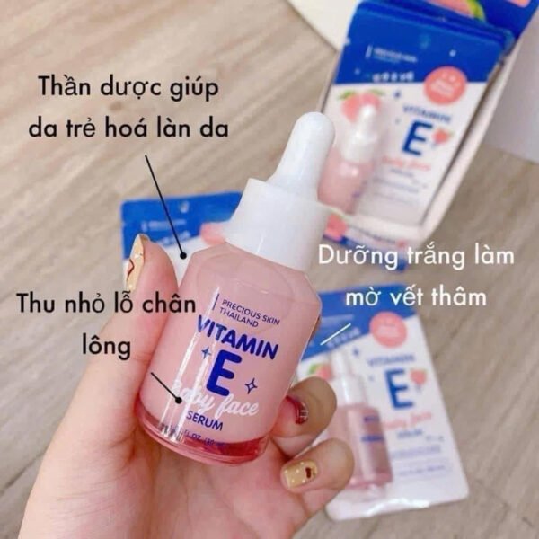 Serum Vitamin E Aron dưỡng trắng da,se khít lỗ chân lông, trẻ hoá da Thái lan 30ml