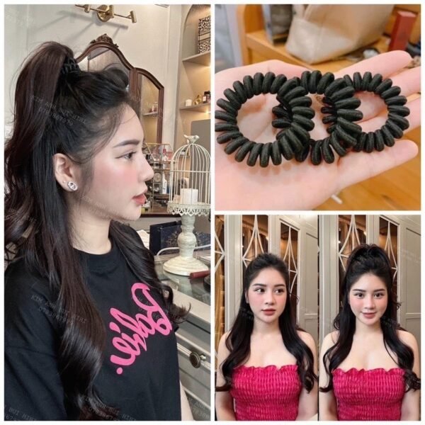 Combo 10 dây thun lò xo cột tóc phồng Thái lan MỸ PHẨM BOMSHYN