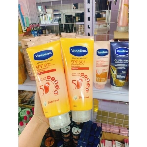 Dưỡng thể Vaseline 50x SPF 50++ 300ml thái lan Mẫu mới