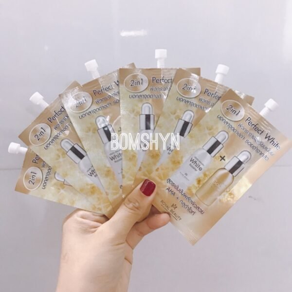 Hộp 6 gói serum vit C gold se khít chân lông sáng da