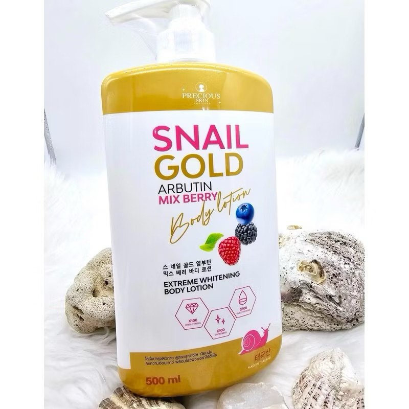 Sữa dưỡng thể trắng da Snail Gold Mix Berry 500ml Thái lan