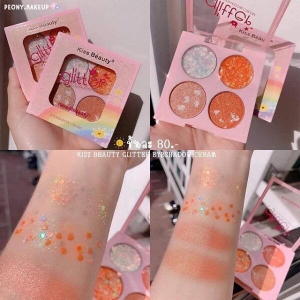 Phấn mắt 4 ô Kiss beauty siêu xinh
