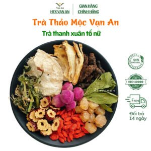 Trà Thanh Xuân Tố Nữ 10 Vị (Dưỡng da, nội tiết, bổ huyết),  Cân bằng nội tiết, Dưỡng Nhan, giám nám