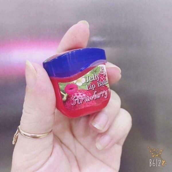 Combo 12 hũ son dưỡng môi Jelly lip balm hương dâu thái lan