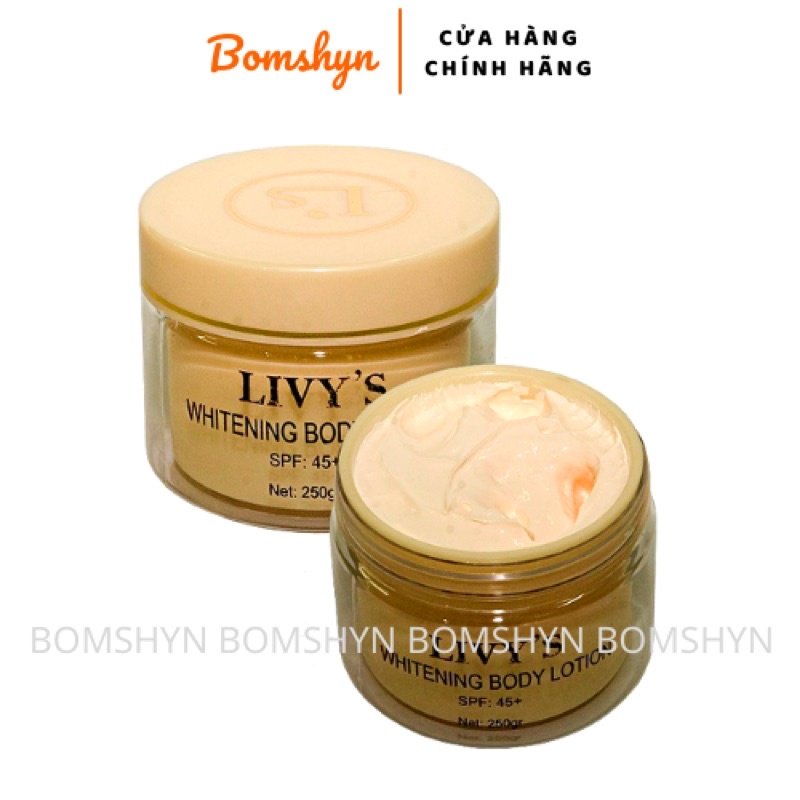 Kem dưỡng thể trắng da Livys Công nghệ Thái Lan review thật dưỡng thể