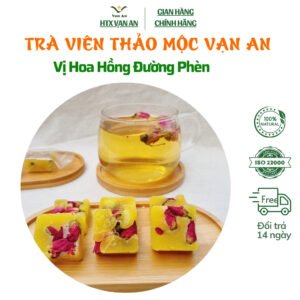 Trà Thảo Mộc Hoa Hồng Đường Phèn Mật Ong Vạn An Điều Hòa Thanh Nhiệt Cơ Thể Giảm Stress Dưỡng Da