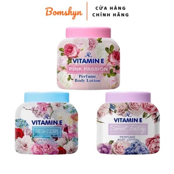 Kem dưỡng ẩm làm mềm mịn da Vitamin E hương hoa mẫu mới