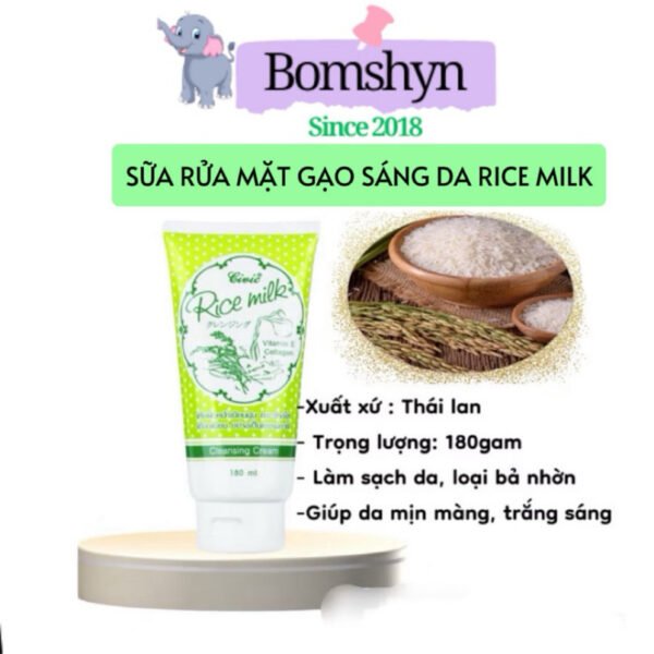1 tuýp Sữa rửa mặt Gạo Civic Rice milk thái lan chính hãng 180gam