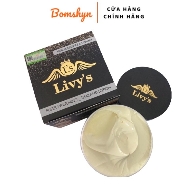 Kem dưỡng thể Livys màu đen siêu thấm không bết dính review thật dưỡng thể