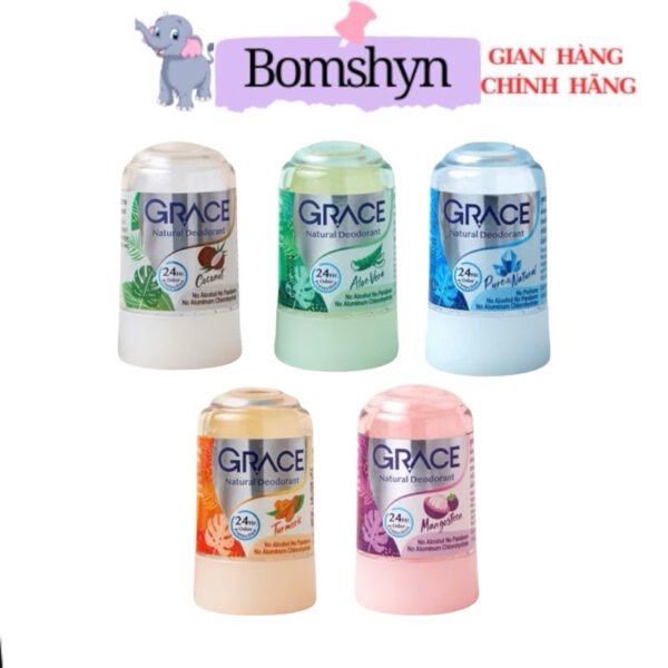 Lăn khử mùi đá khoáng Grace thái lan 70gam