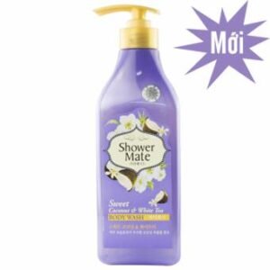Sữa tắm dạng Gel phòng bệnh nấm và nứt nẻ da Showermate hương dừa và trà trắng Hàn Quốc 550ml