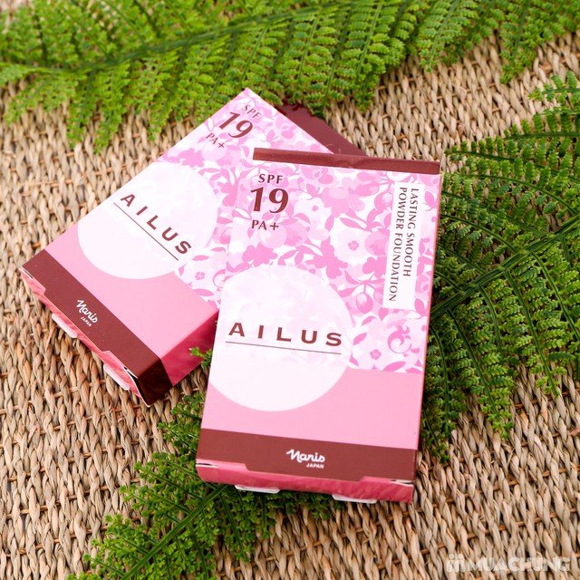 Phấn nền Naris Ailus Lasting Smooth Powder Foundation review thật trang điểm