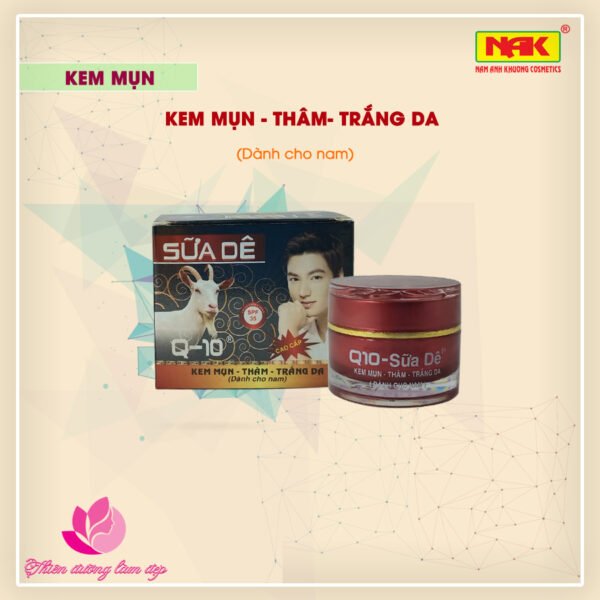 [HCM]Kem Mụn Thâm Trắng da dành cho Nam Q-10 SỮA DÊ - 12g