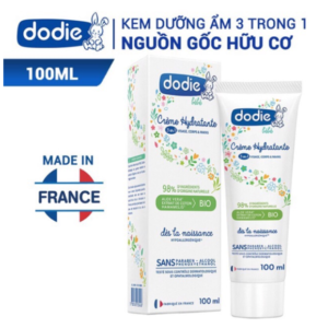 Kem Dưỡng Ẩm Nguyên Liệu Hữu Cơ Cho Bé Dodie 3 Trong 1 – 100ML – HSD: 11/2021