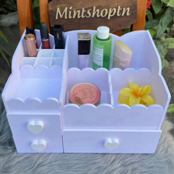 Kệ đựng mỹ phẩm lượn sóng siêu xinh 30cm đủ màu.