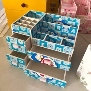 Kệ mỹ phẩm 3 tầng 4 hộc doremon