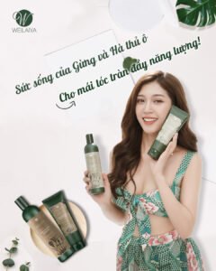 [HCM]Chai dầu gội đầu Weilaiya Xám tóc khô 400ml tinh chất gừng
