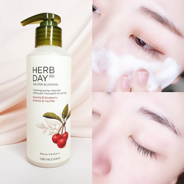 Sữa Rửa Mặt Dạng Bọt The Face Shop Herb Day 365 (215ml)