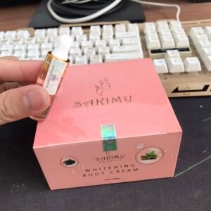 6 Hộp Kem body dưỡng siêu trắng da SAKIMY whitening body cream tặng serum kích trắng Sakimy pha kem body (Chính hãng)