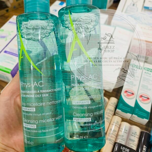 NƯỚC TẨY TRANG DÀNH CHO DA MỤN EAU MICELLAIRE PURIFIANTE PHYS-AC 200ML - BILL MUA TẠI PHÁP