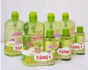 [HCM](date 18/03/2023) tặng kèm chai 585ml Sữa tắm gội thiên nhiên cho bé Purité Baby hương cam