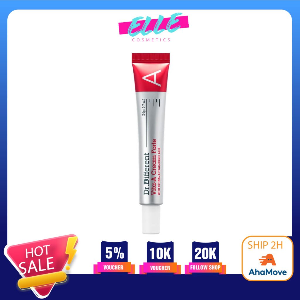 Review thật kem Retinal Dr.Different Vita A Cream Forte sau 3 tuần dùng