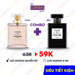 Combo 2 chai nước hoa BLUE + COOC – siêu tiết kiệm. * Nước hoa Blue làm cho bạn càng dùng càng khó cưỡng với vỏ chai màu xanh thần bí trở thành sự lựa chọn của giới trẻ ngày nay.        Dung tích : 50ml  Hương thơm dịu nh