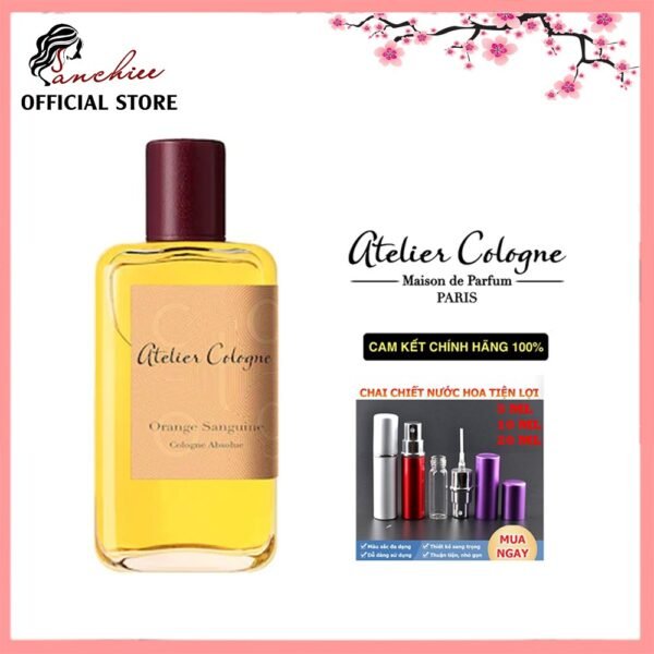 Nước hoa mini [𝘊𝘩𝘪́𝘯𝘩 𝘏𝘢̃𝘯𝘨] cho cả nam và nữ. Nước Hoa Atelier Cologne Orange Sanguine 5/10/20ml Atelier Cologne