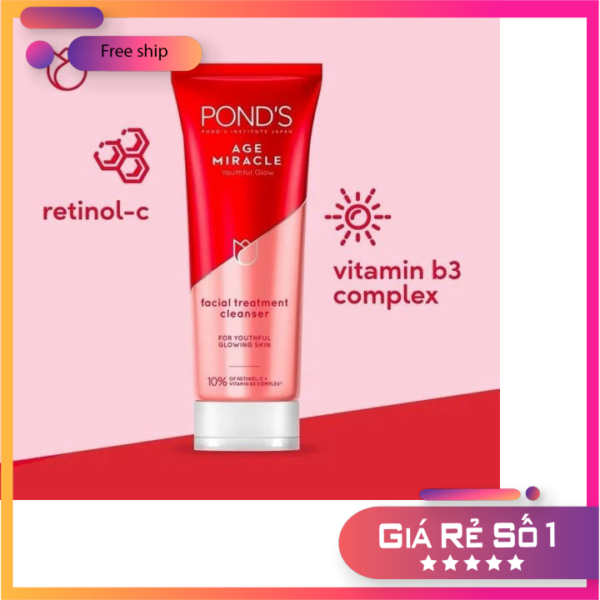 [HCM]Sữa rửa mặt chống lão hóa Ponds Age Miracle 100g CHUẨN XỊN CHÍNH HÃNG