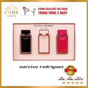 Bộ 3 chai nước hoa Narciso Rodriguez For Her. phong cách trẻ trung đến vẻ quyến rũ